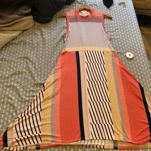 Maeve by Anthropologie high neck patterned dress